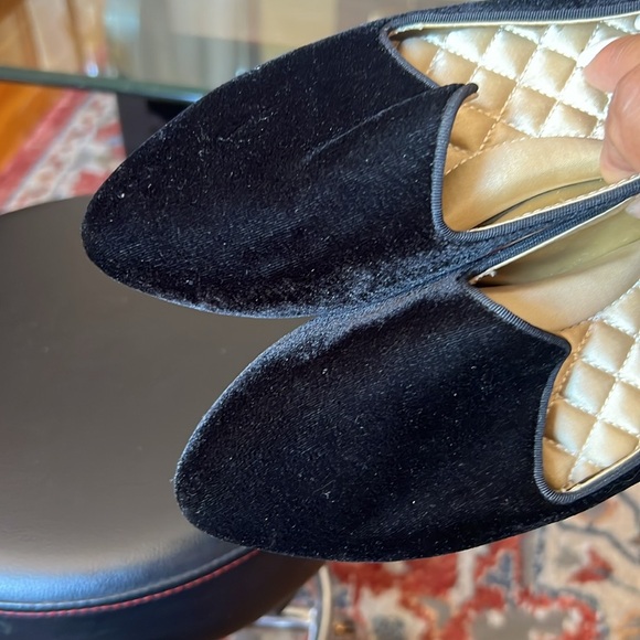 BIRDIES , Elegant Black Velvet women’s Loafers - Picture 5 of 10
